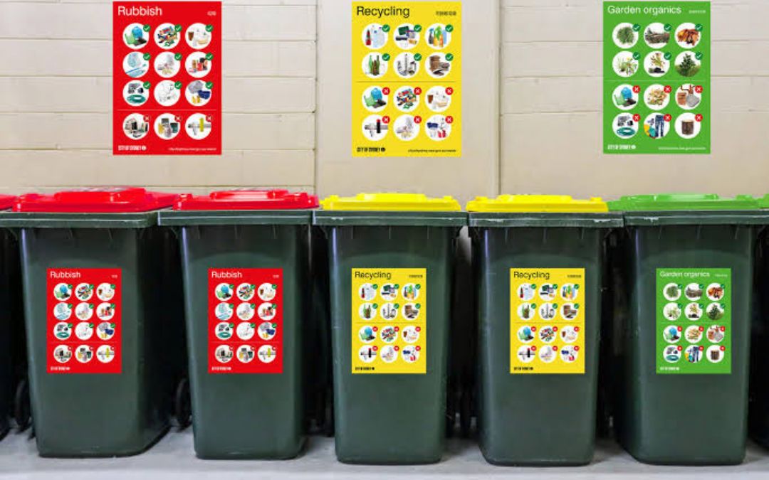 FREE RECYCLING BIN STICKERS