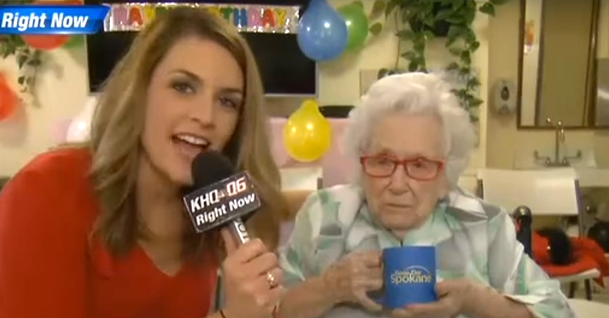 110-Year-Old Not Impressed With Live TV Birthday Party