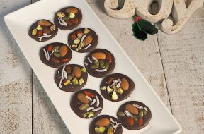festive chocolate buttons